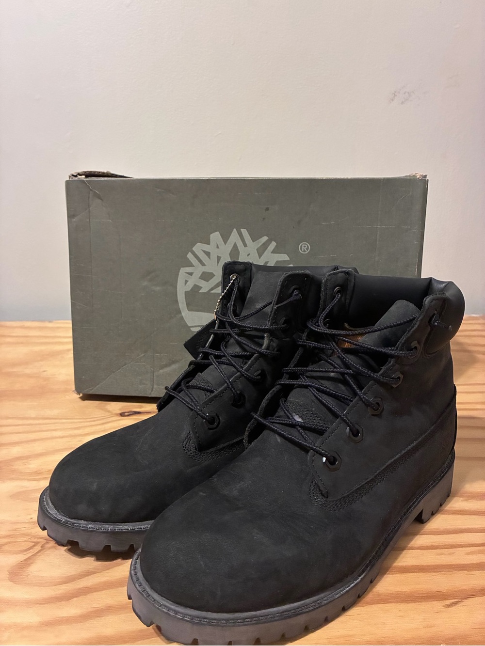 Timberland Men’s/Junior Size 7 Black Premium Boots